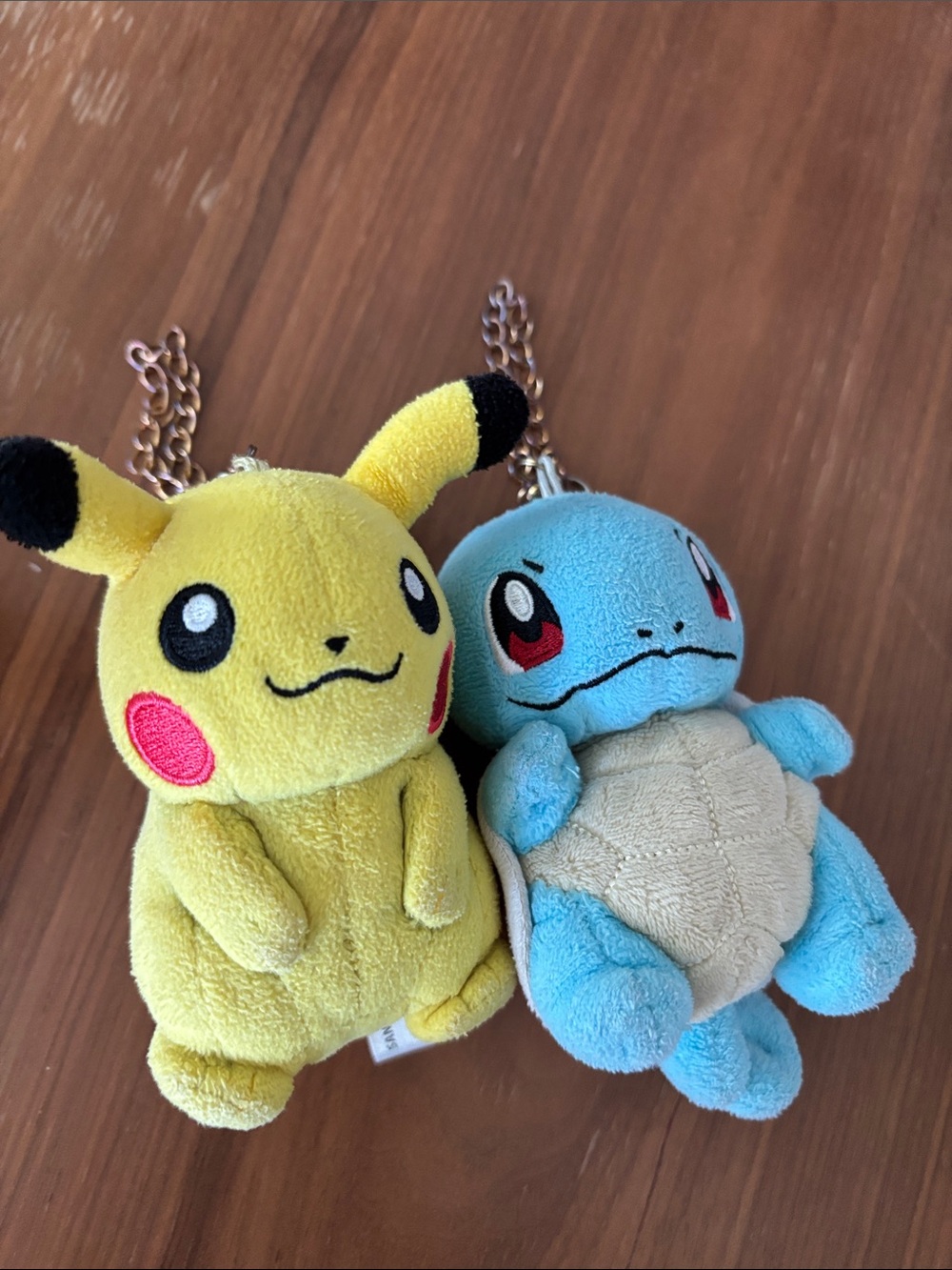 Bundle of Pikachu & Squirtle Plush Bag charm/Keychain 💕